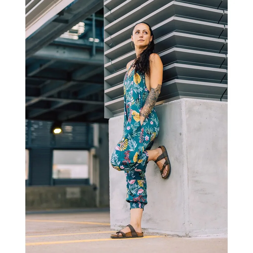 Flower Harem Jumpsuit - Picture 14 of 15